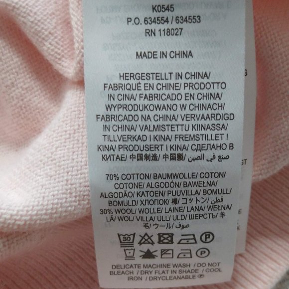 Boden Top Frill Henley Milkshake US 4 Pink Soft Cotton Wool Knit Ruffle Buttons - Picture 6 of 12